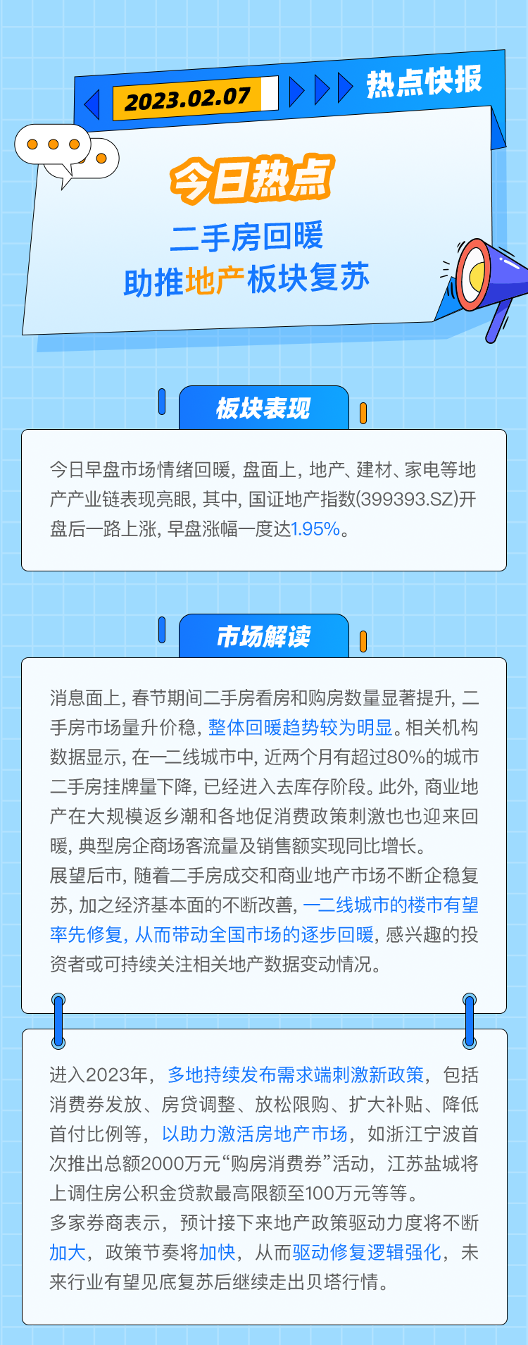 【投资下午茶】二手房回暖，助推地产板块复苏