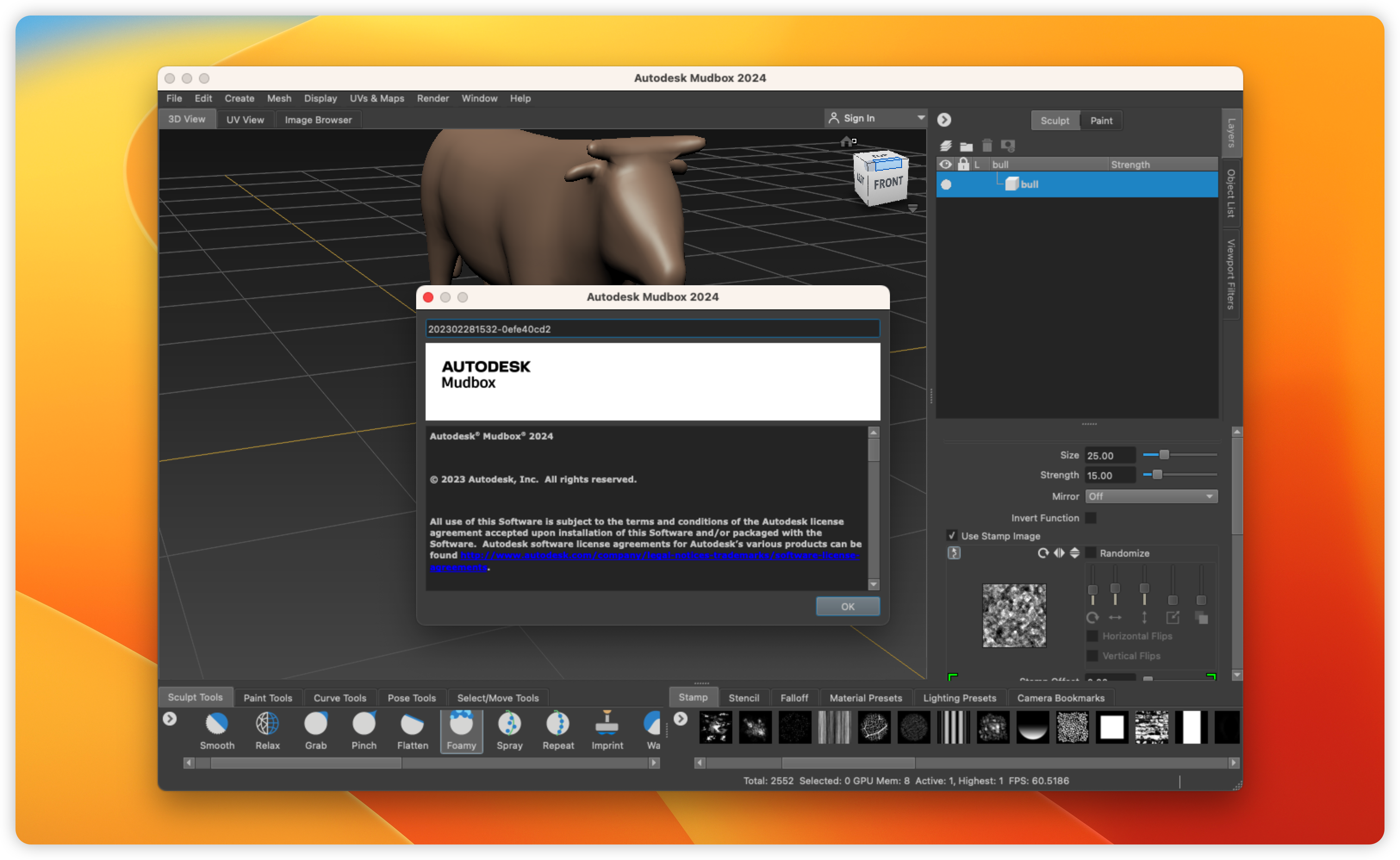 Autodesk Mudbox 2024 for Mac v2024 英文破解版 3D数字绘画雕刻软件